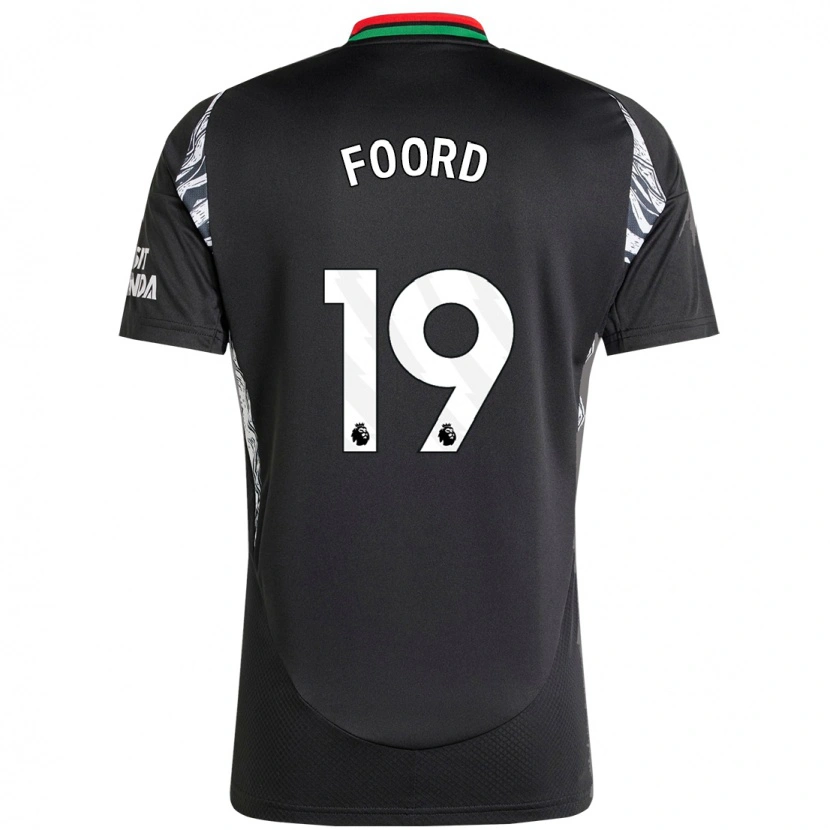 Danxen Niño Camiseta Caitlin Foord #19 Negro 2ª Equipación 2024/25 La Camisa