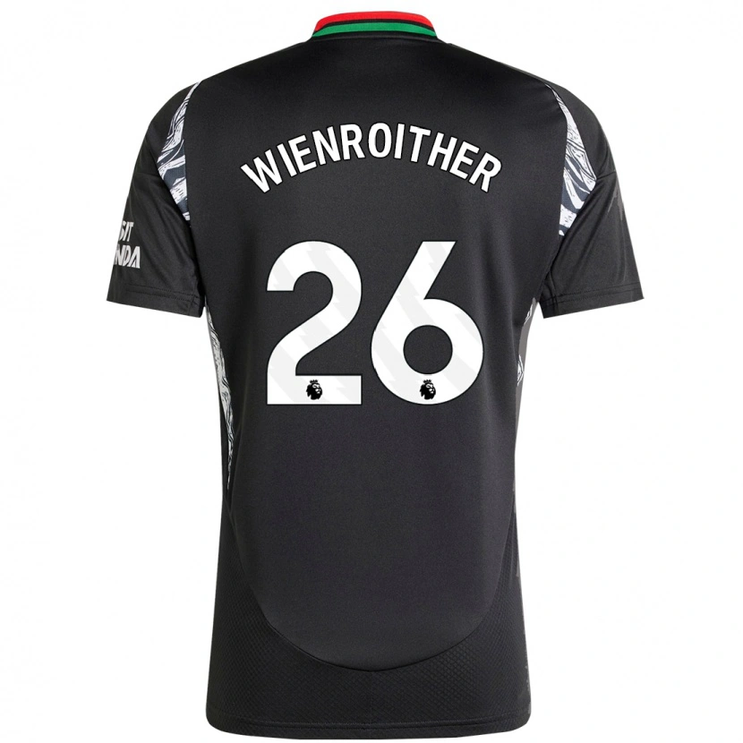 Danxen Niño Camiseta Laura Wienroither #26 Negro 2ª Equipación 2024/25 La Camisa