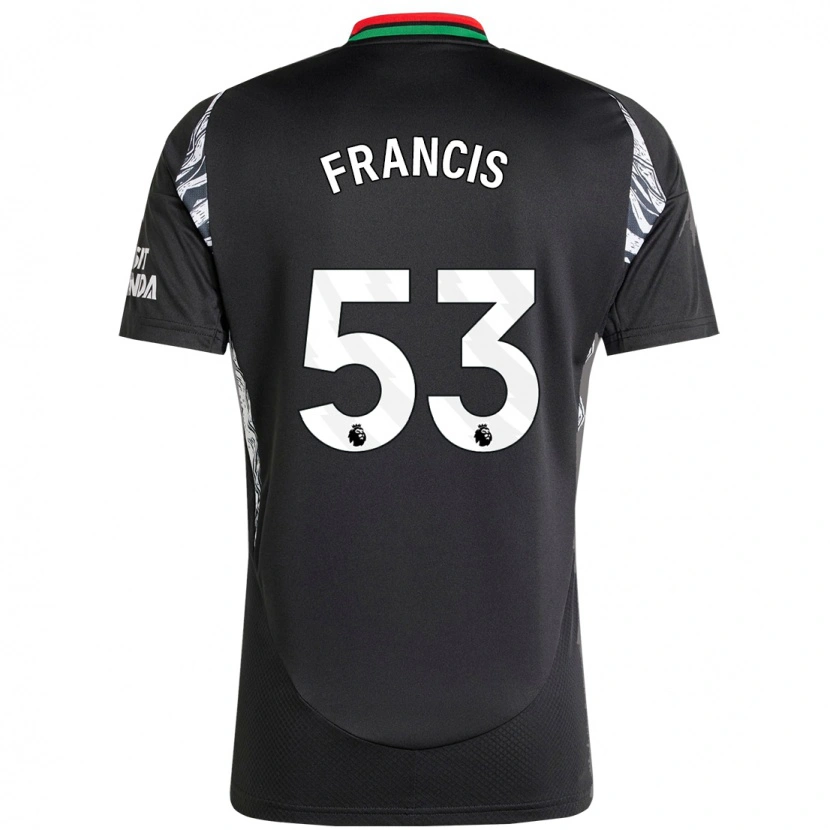Danxen Niño Camiseta Jack Henry-Francis #53 Negro 2ª Equipación 2024/25 La Camisa