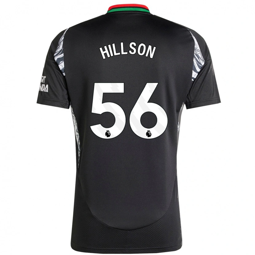 Danxen Niño Camiseta James Hillson #56 Negro 2ª Equipación 2024/25 La Camisa