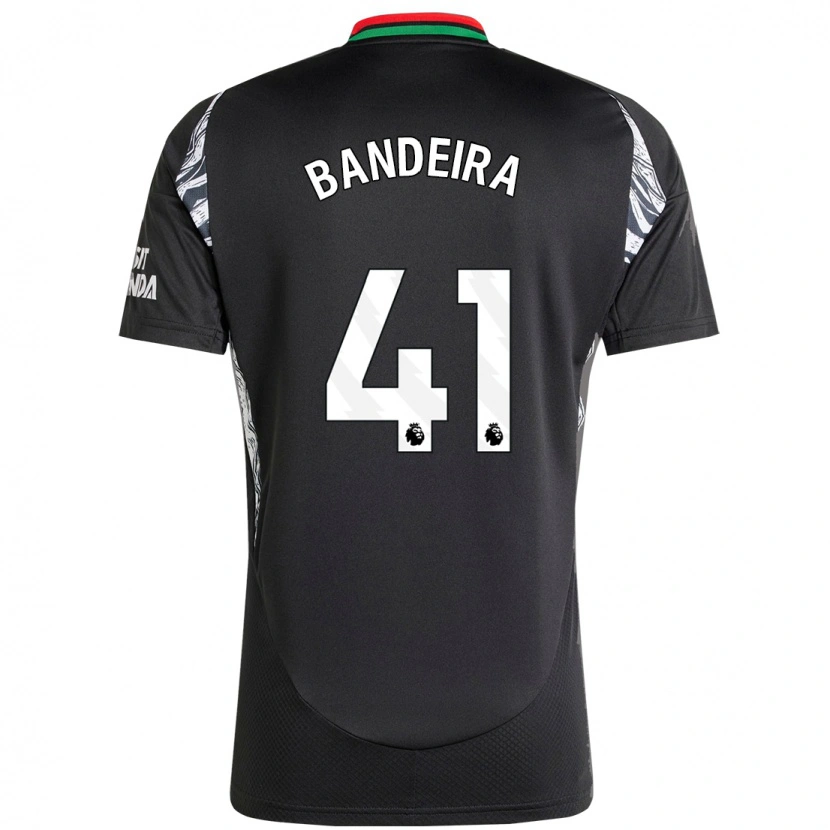 Danxen Niño Camiseta Mauro Bandeira #41 Negro 2ª Equipación 2024/25 La Camisa