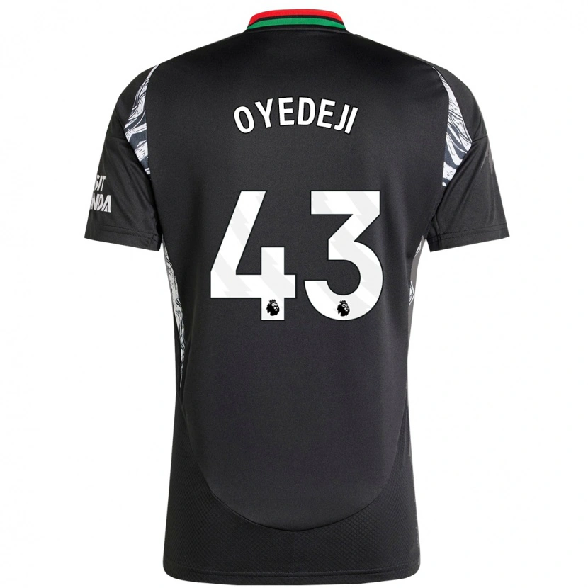Danxen Niño Camiseta Nathan Butler Oyedeji #43 Negro 2ª Equipación 2024/25 La Camisa