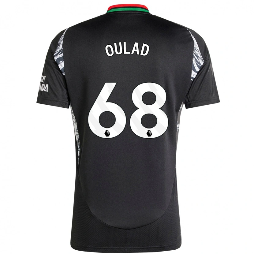 Danxen Niño Camiseta Salah-Eddine Oulad M'hand #68 Negro 2ª Equipación 2024/25 La Camisa