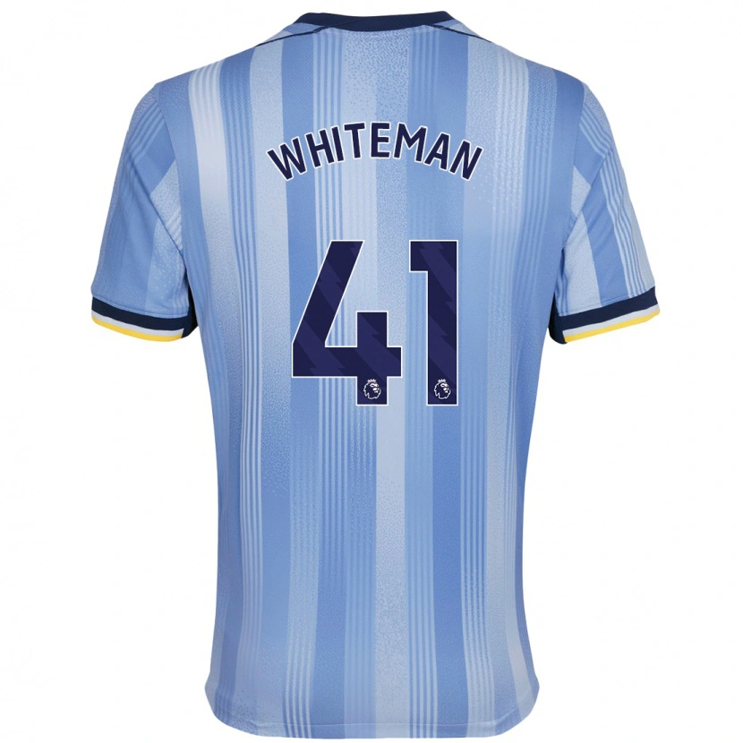 Danxen Niño Camiseta Alfie Whiteman #41 Azul Claro 2ª Equipación 2024/25 La Camisa