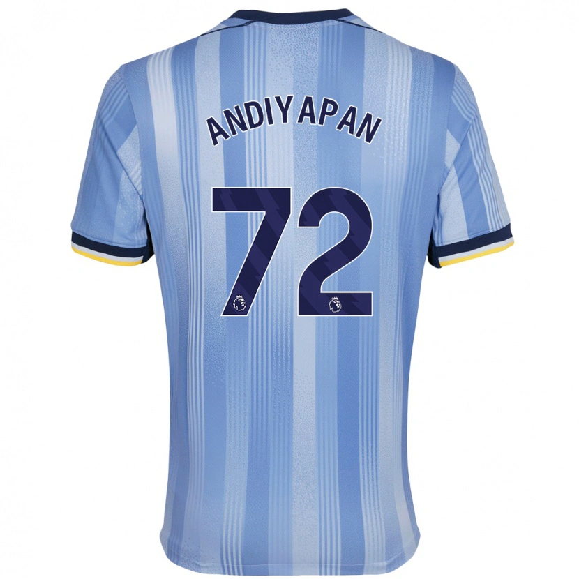 Danxen Niño Camiseta William Andiyapan #72 Azul Claro 2ª Equipación 2024/25 La Camisa