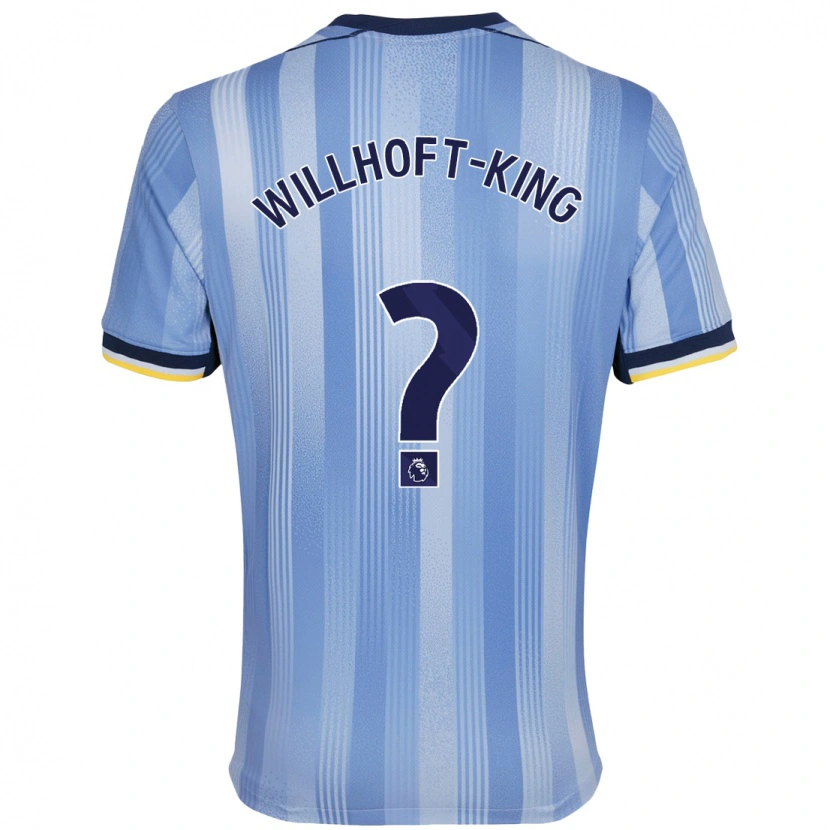 Danxen Niño Camiseta Han Willhoft-King #0 Azul Claro 2ª Equipación 2024/25 La Camisa