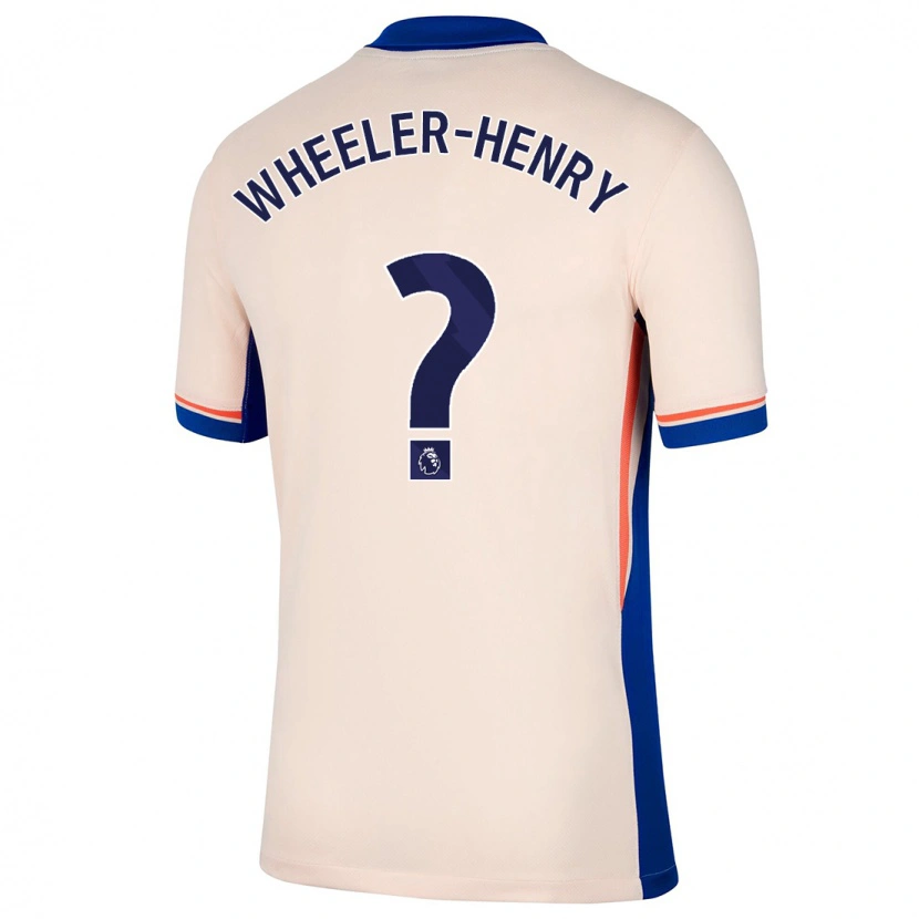 Danxen Niño Camiseta Joseph Wheeler-Henry #0 Beige Claro 2ª Equipación 2024/25 La Camisa