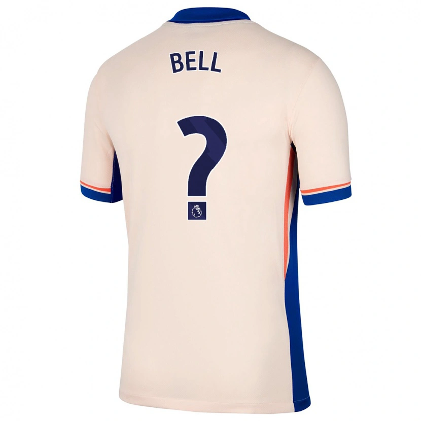 Danxen Niño Camiseta Toby Bell #0 Beige Claro 2ª Equipación 2024/25 La Camisa