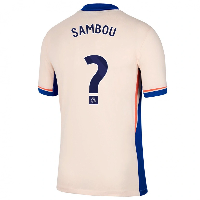 Danxen Niño Camiseta Gabriel Sambou #0 Beige Claro 2ª Equipación 2024/25 La Camisa
