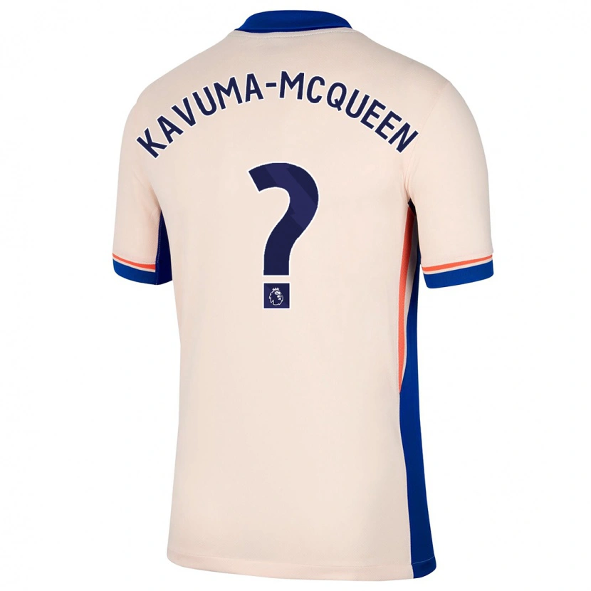 Danxen Niño Camiseta Ryan Kavuma-Mcqueen #0 Beige Claro 2ª Equipación 2024/25 La Camisa