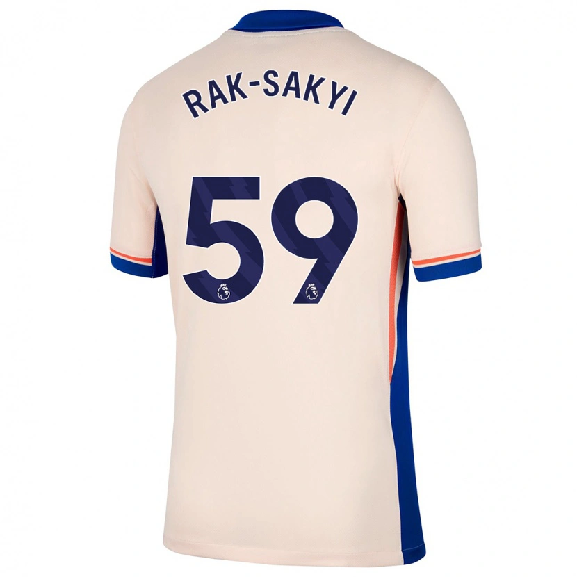 Danxen Niño Camiseta Sam Rak-Sakyi #59 Beige Claro 2ª Equipación 2024/25 La Camisa