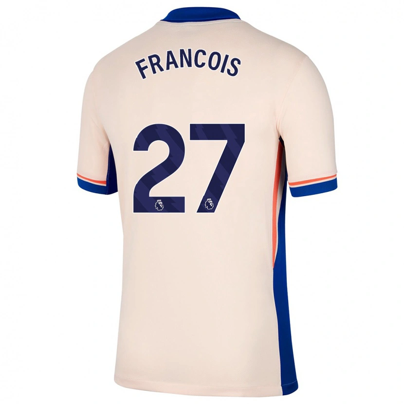 Danxen Niño Camiseta Oriane Jean-François #27 Beige Claro 2ª Equipación 2024/25 La Camisa