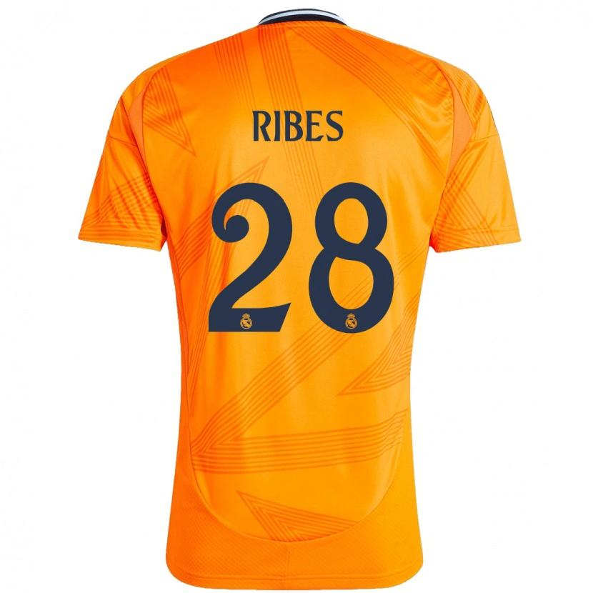 Danxen Niño Camiseta Kike Ribes #28 Naranja 2ª Equipación 2024/25 La Camisa