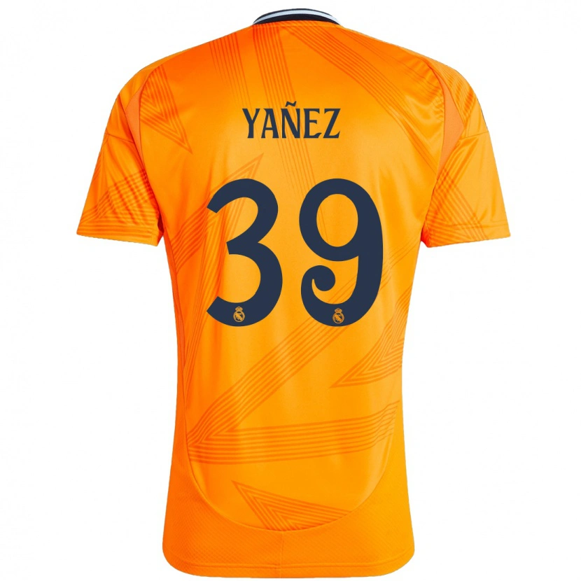 Danxen Niño Camiseta Daniel Yañez #39 Naranja 2ª Equipación 2024/25 La Camisa