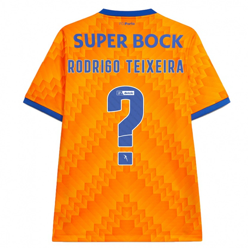 Danxen Niño Camiseta Rodrigo Teixeira #0 Naranja 2ª Equipación 2024/25 La Camisa