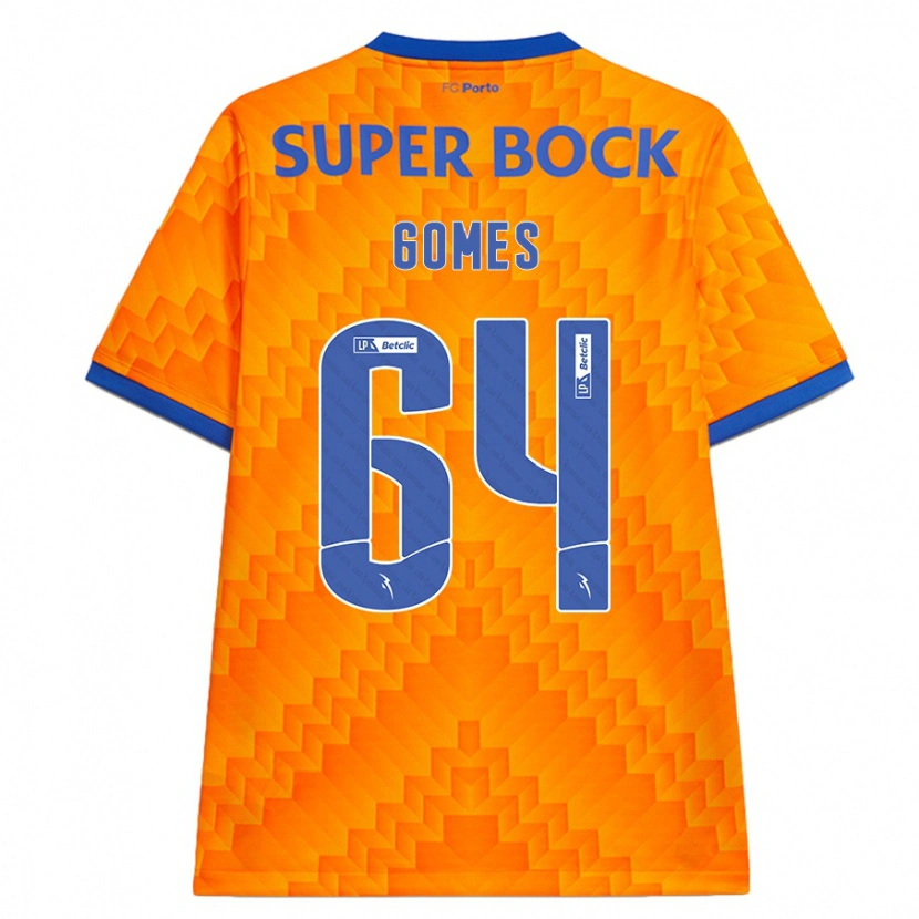 Danxen Niño Camiseta Luís Gomes #64 Naranja 2ª Equipación 2024/25 La Camisa