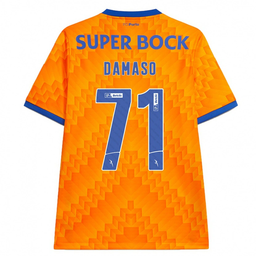 Danxen Niño Camiseta Nico Damaso #71 Naranja 2ª Equipación 2024/25 La Camisa