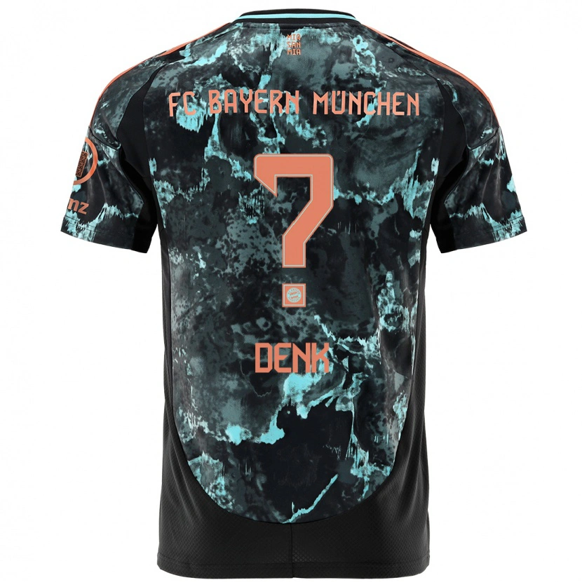 Danxen Niño Camiseta Luca Denk #0 Negro 2ª Equipación 2024/25 La Camisa