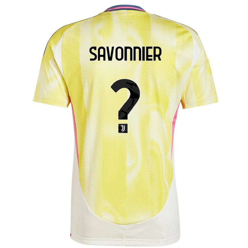 Danxen Niño Camiseta Nelson Savonnier #0 Amarillo Solar 2ª Equipación 2024/25 La Camisa