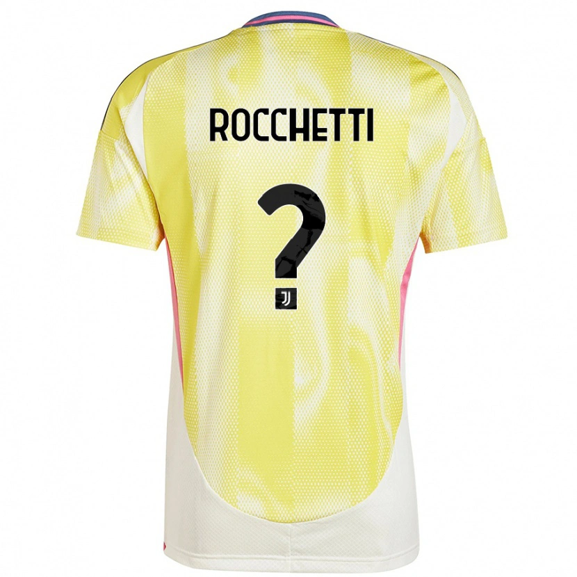 Danxen Niño Camiseta Edoardo Rocchetti #0 Amarillo Solar 2ª Equipación 2024/25 La Camisa