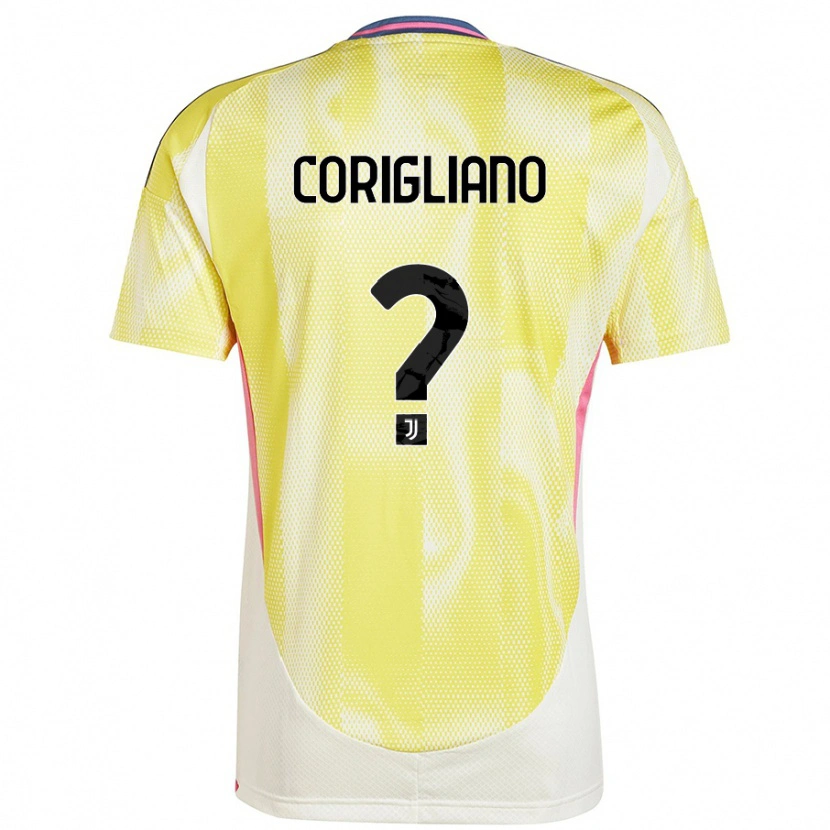 Danxen Niño Camiseta Thomas Corigliano #0 Amarillo Solar 2ª Equipación 2024/25 La Camisa