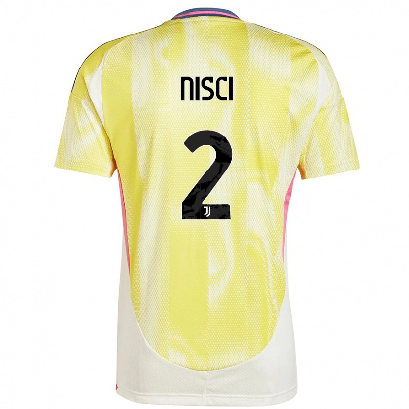 Danxen Niño Camiseta Alessandro Nisci #2 Amarillo Solar 2ª Equipación 2024/25 La Camisa