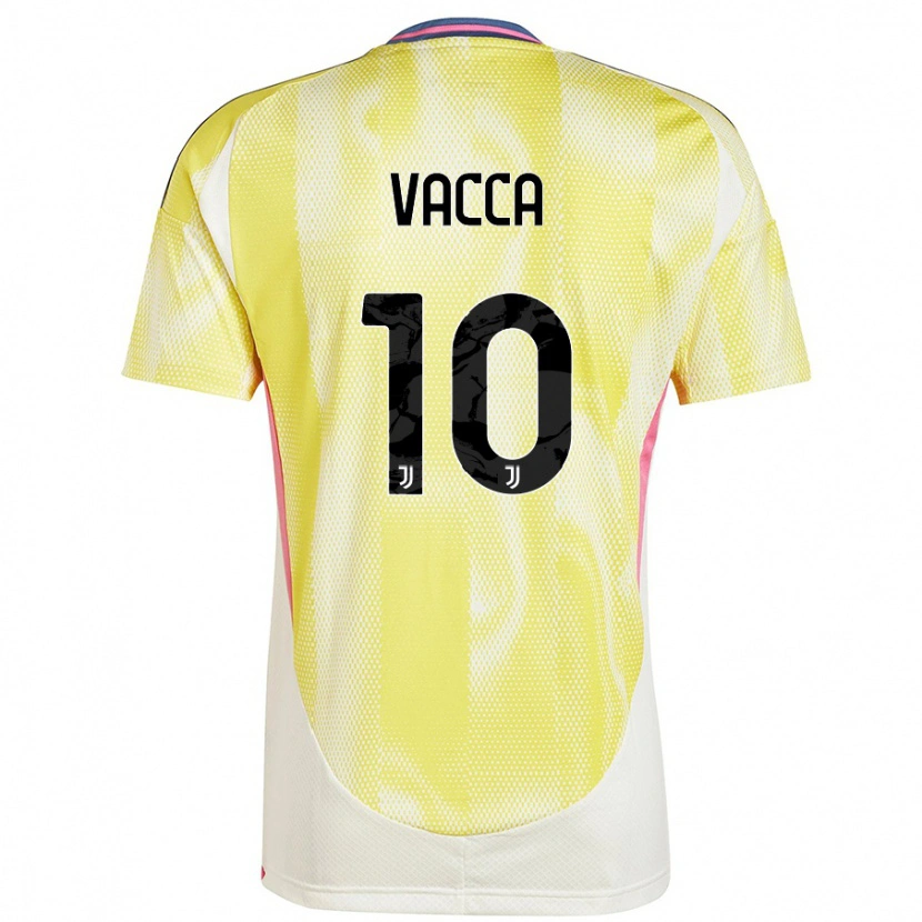 Danxen Niño Camiseta Alessio Vacca #10 Amarillo Solar 2ª Equipación 2024/25 La Camisa