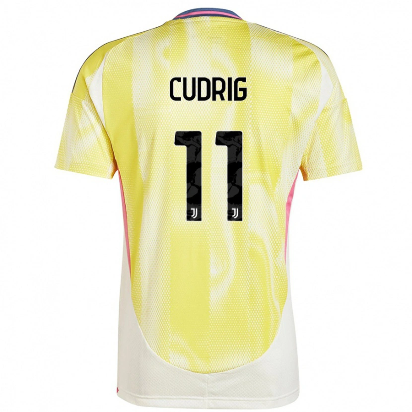 Danxen Niño Camiseta Nicolò Cudrig #11 Amarillo Solar 2ª Equipación 2024/25 La Camisa