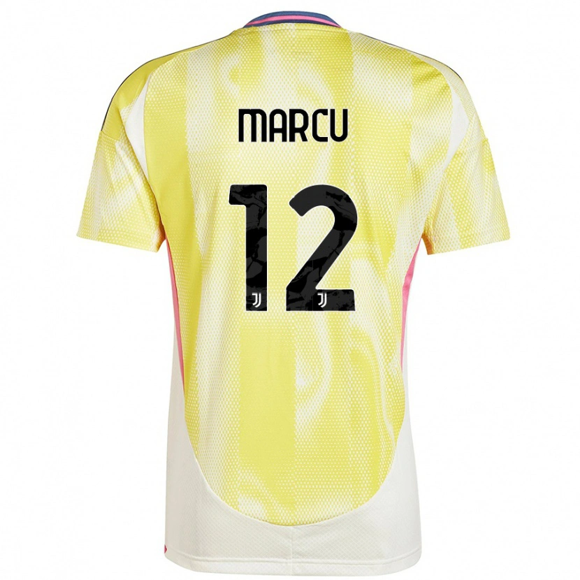 Danxen Niño Camiseta Alessio Marcu #12 Amarillo Solar 2ª Equipación 2024/25 La Camisa