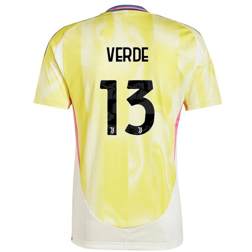 Danxen Niño Camiseta Francesco Verde #13 Amarillo Solar 2ª Equipación 2024/25 La Camisa