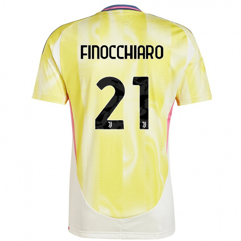Danxen Niño Camiseta Gabriele Finocchiaro #21 Amarillo Solar 2ª Equipación 2024/25 La Camisa