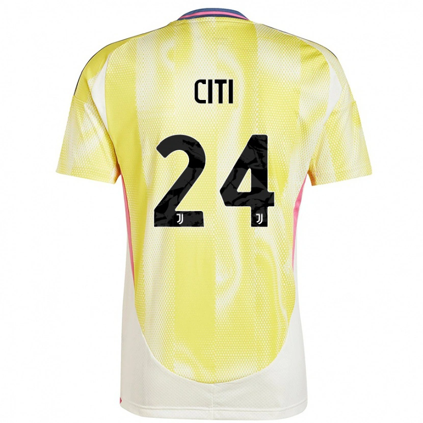 Danxen Niño Camiseta Alessandro Citi #24 Amarillo Solar 2ª Equipación 2024/25 La Camisa