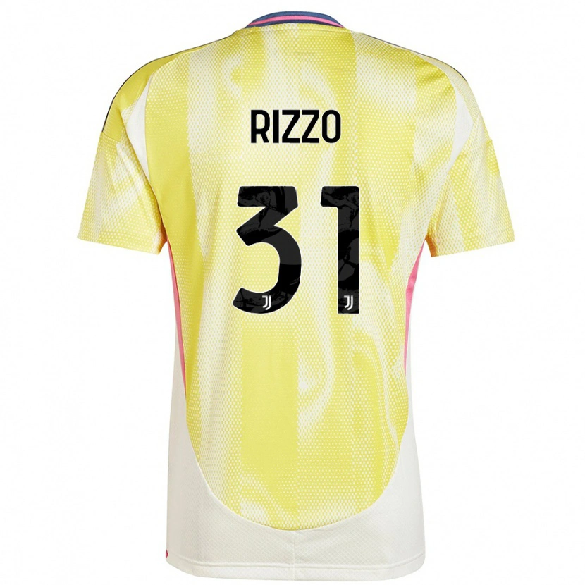 Danxen Niño Camiseta Niccolò Rizzo #31 Amarillo Solar 2ª Equipación 2024/25 La Camisa