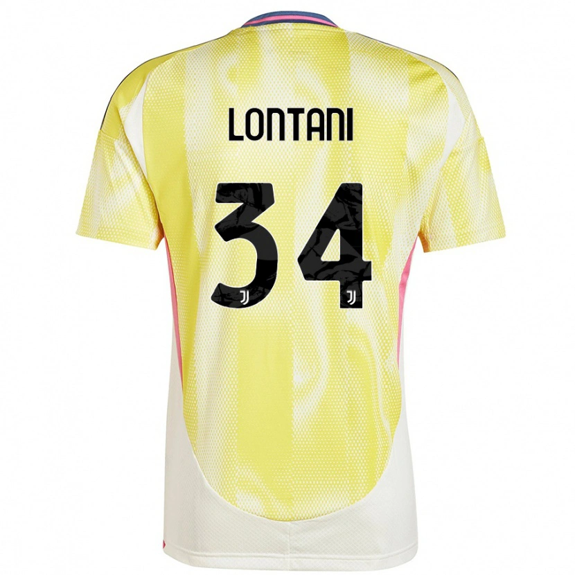 Danxen Niño Camiseta Matteo Lontani #34 Amarillo Solar 2ª Equipación 2024/25 La Camisa
