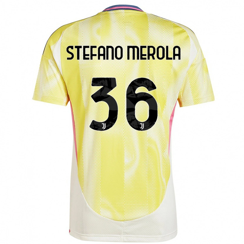 Danxen Niño Camiseta Antonio Stefano Merola #36 Amarillo Solar 2ª Equipación 2024/25 La Camisa
