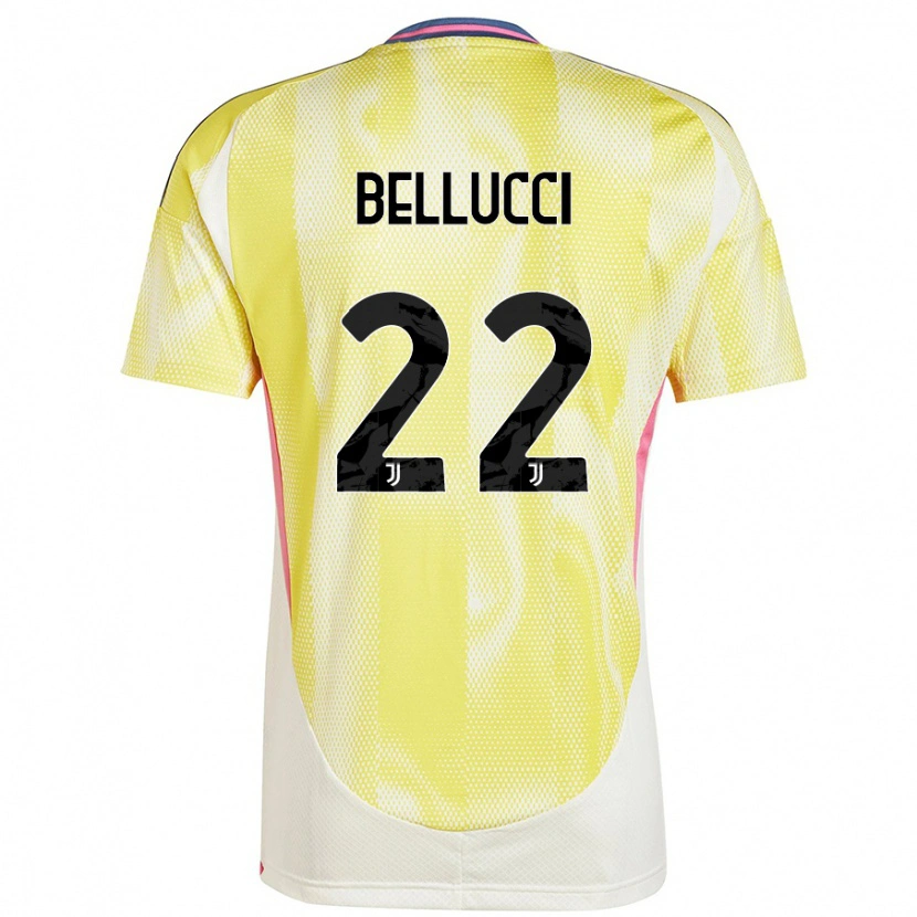 Danxen Niño Camiseta Melissa Bellucci #22 Amarillo Solar 2ª Equipación 2024/25 La Camisa