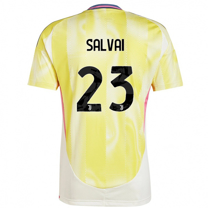Danxen Niño Camiseta Cecilia Salvai #23 Amarillo Solar 2ª Equipación 2024/25 La Camisa