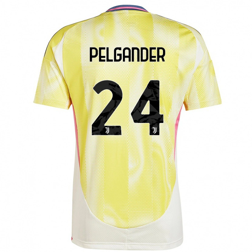 Danxen Niño Camiseta Elsa Pelgander #24 Amarillo Solar 2ª Equipación 2024/25 La Camisa