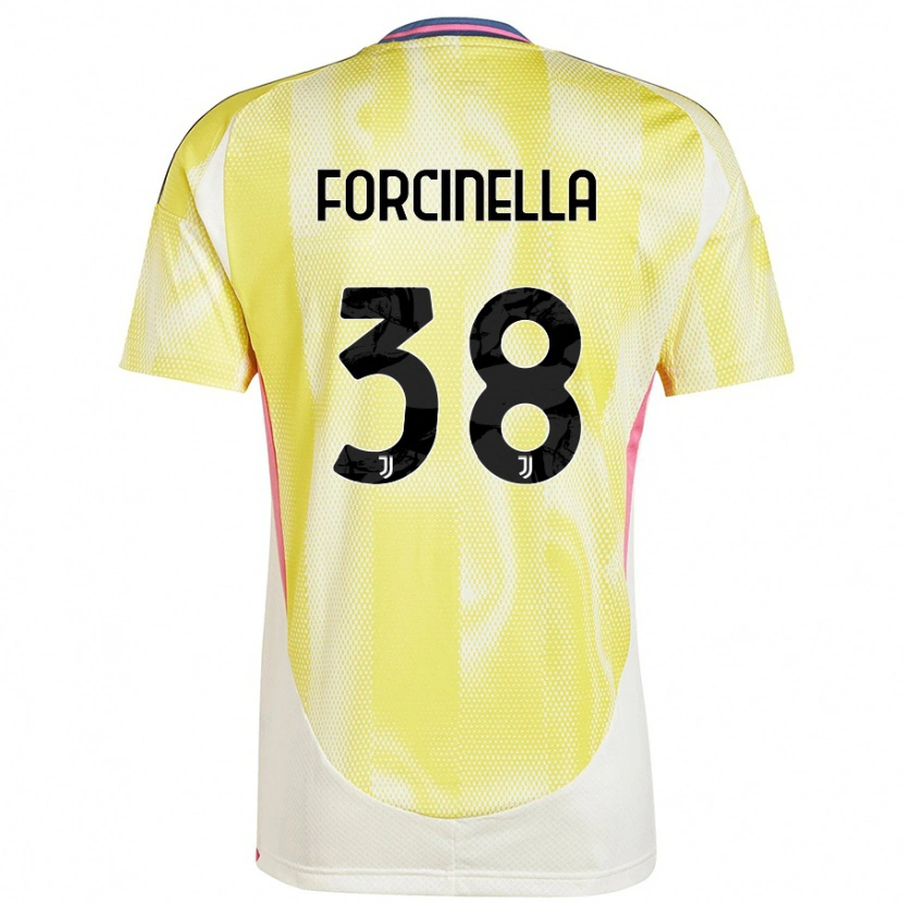 Danxen Niño Camiseta Camilla Forcinella #38 Amarillo Solar 2ª Equipación 2024/25 La Camisa