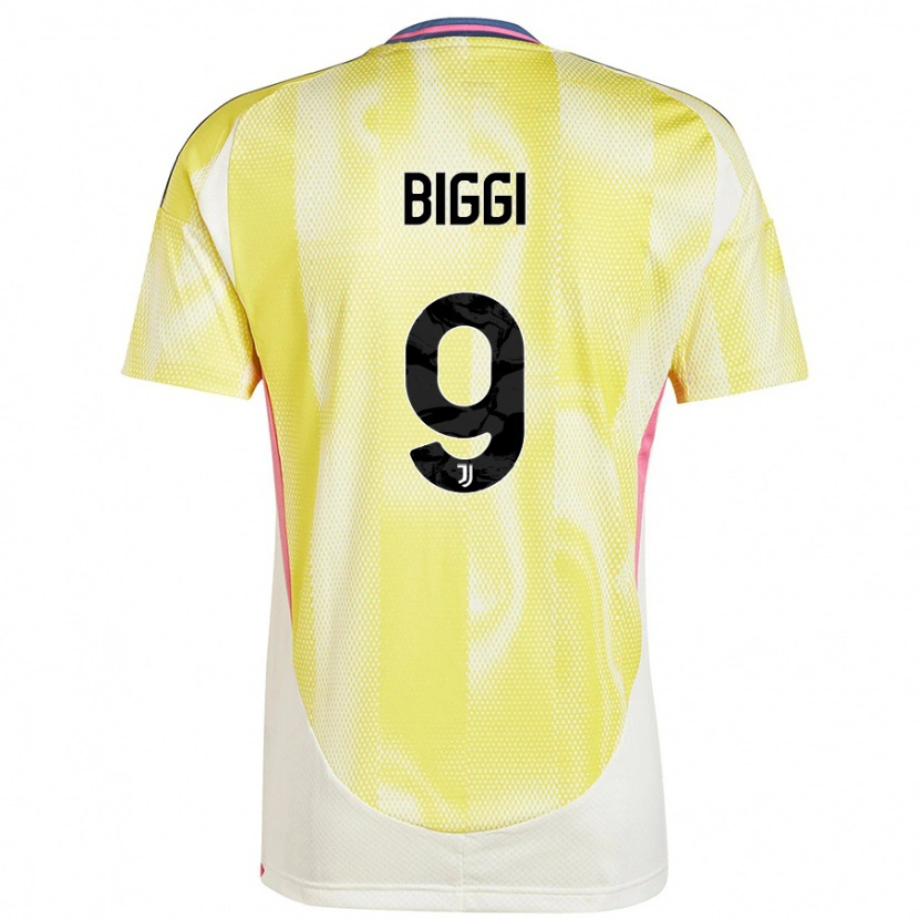 Danxen Niño Camiseta Silvano Biggi #9 Amarillo Solar 2ª Equipación 2024/25 La Camisa