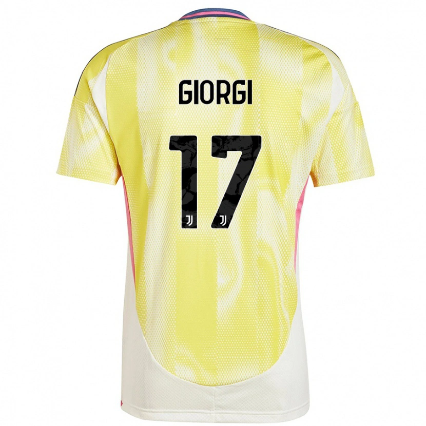 Danxen Niño Camiseta Lorenzo Giorgi #17 Amarillo Solar 2ª Equipación 2024/25 La Camisa