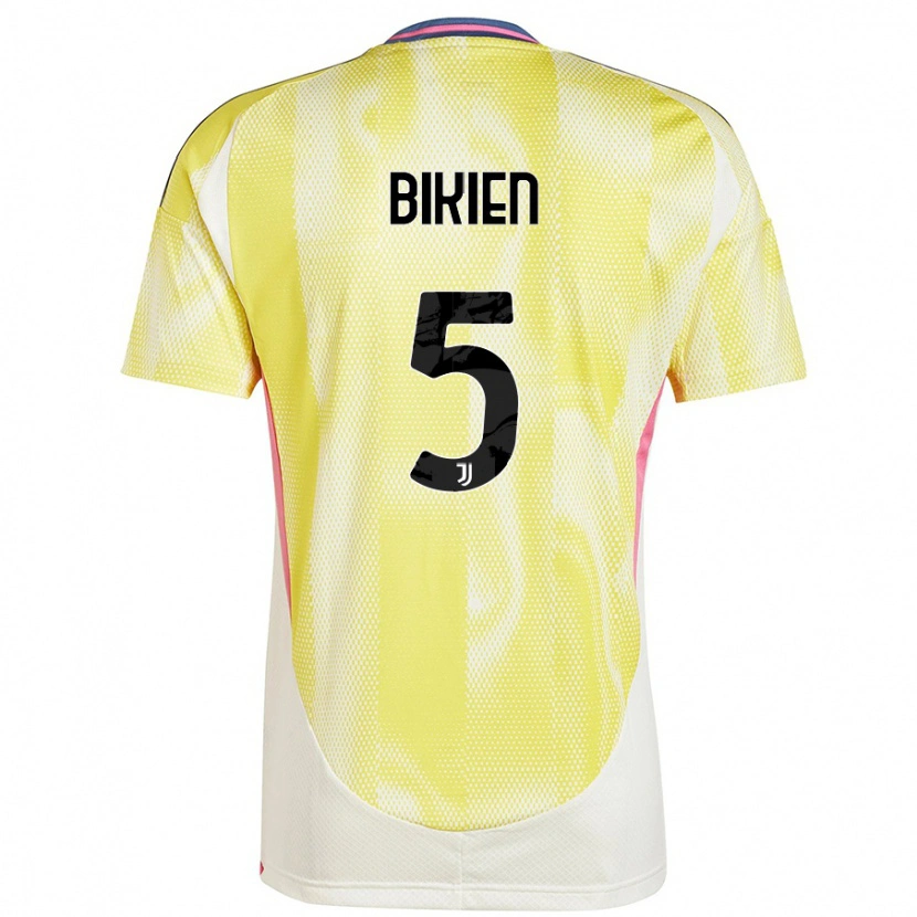 Danxen Niño Camiseta Felix Nzouango Bikien #5 Amarillo Solar 2ª Equipación 2024/25 La Camisa