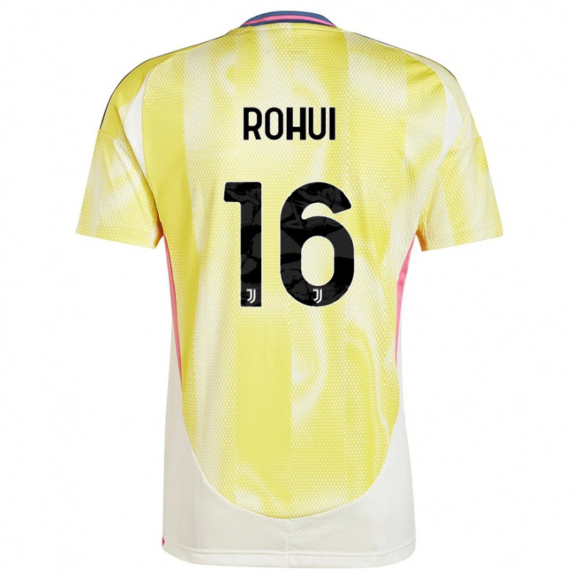 Danxen Niño Camiseta Jonas Rohui #16 Amarillo Solar 2ª Equipación 2024/25 La Camisa