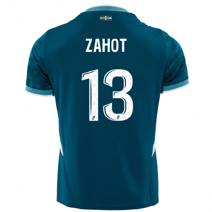 Danxen Niño Camiseta Sarah Zahot #13 Azul Turquesa 2ª Equipación 2024/25 La Camisa