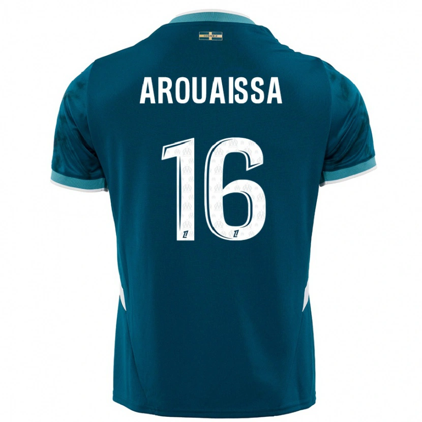 Danxen Niño Camiseta Ines Arouaissa #16 Azul Turquesa 2ª Equipación 2024/25 La Camisa