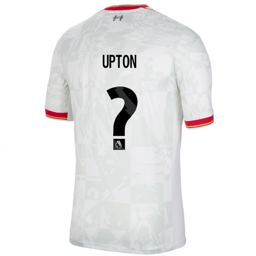 Danxen Niño Camiseta Joe Upton #0 Blanco Rojo Negro Equipación Tercera 2024/25 La Camisa
