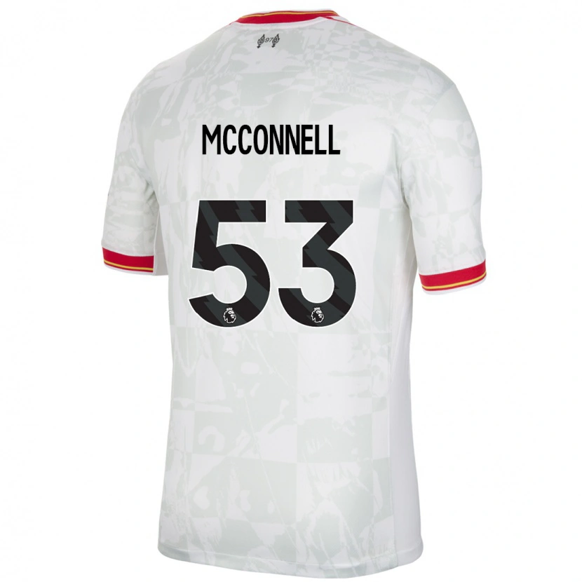 Danxen Niño Camiseta James Mcconnell #53 Blanco Rojo Negro Equipación Tercera 2024/25 La Camisa