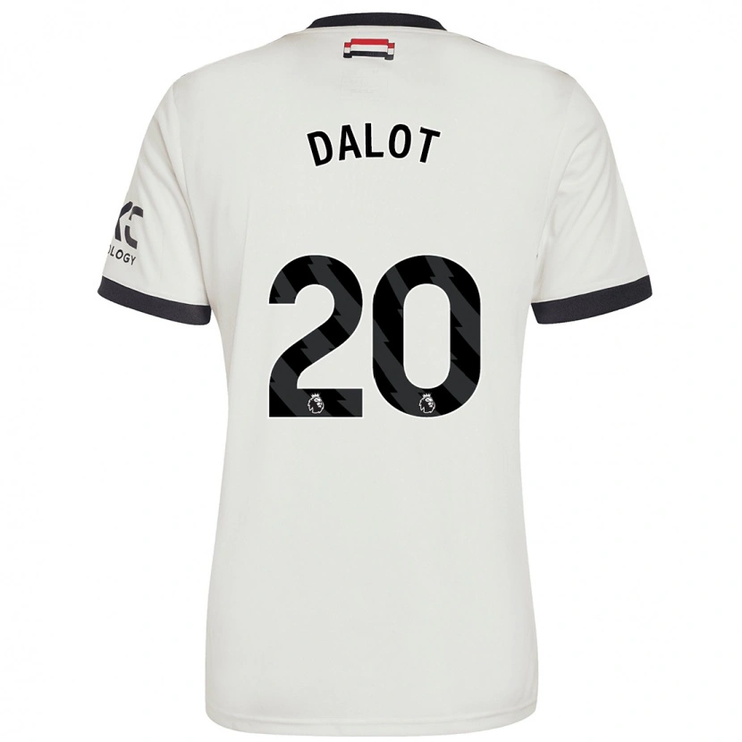 Danxen Niño Camiseta Diogo Dalot #20 Blanquecino Equipación Tercera 2024/25 La Camisa