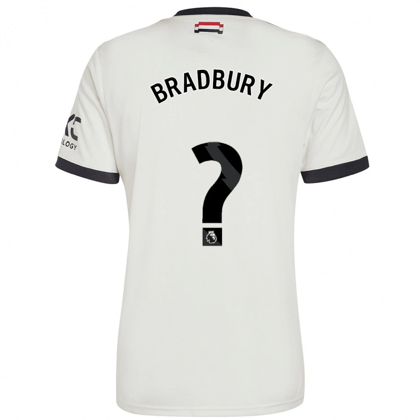 Danxen Niño Camiseta Louie Bradbury #0 Blanquecino Equipación Tercera 2024/25 La Camisa