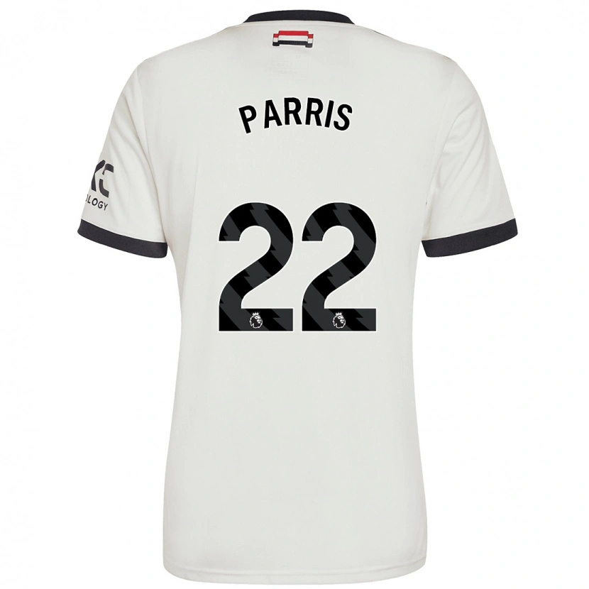 Danxen Niño Camiseta Nikita Parris #22 Blanquecino Equipación Tercera 2024/25 La Camisa